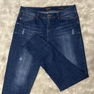 Dear John Jeans Sz 30 Gisele High Waisted Skinny Stretch Grunge Distressed Denim